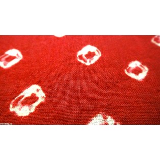 Bandhani Bright Red Pocket Square Handkerchief Napkin Hanky Wedding Party 14.5"